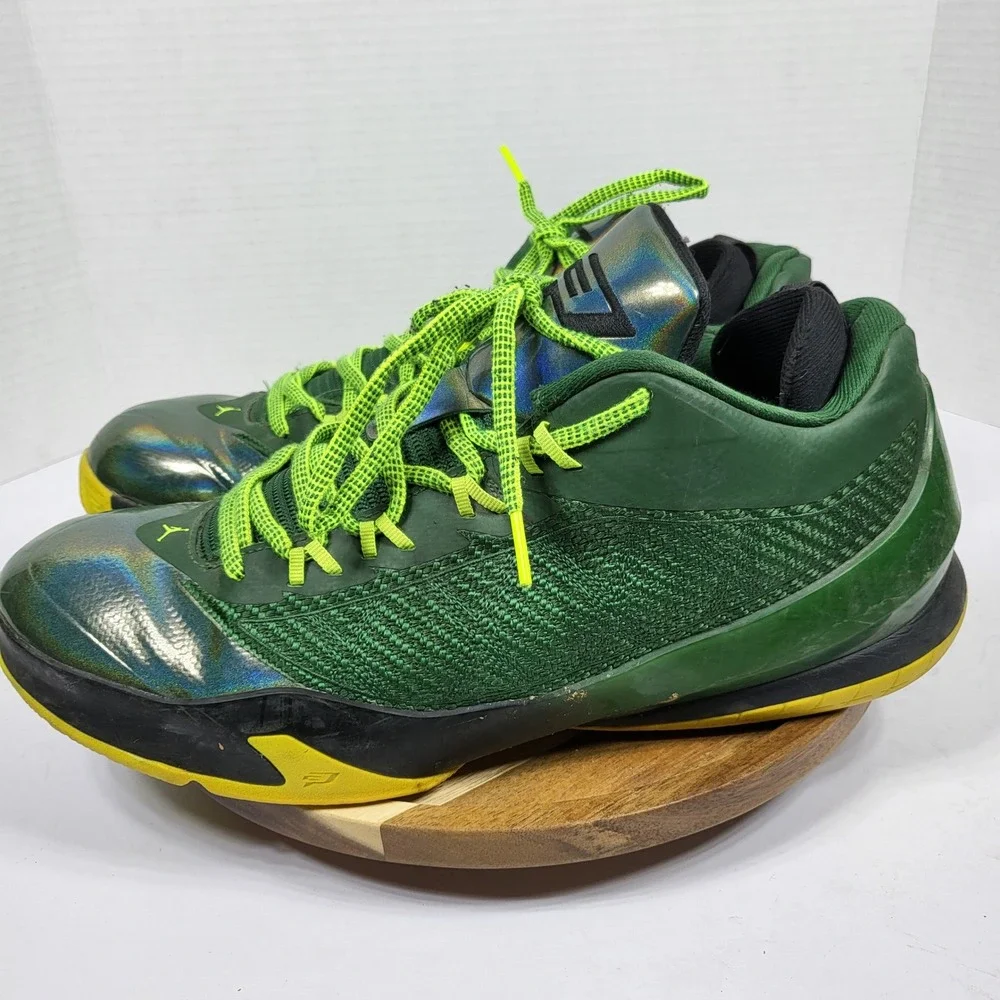 Jordan CP3.VIII Basketball Shoes Mens 12 Green Good Iridescent 684855-350